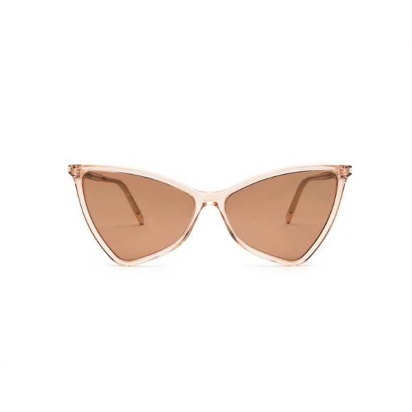 NEW SAINT LAURENT jerry cat eye sunglasses in blush - Picture 1 of 4
